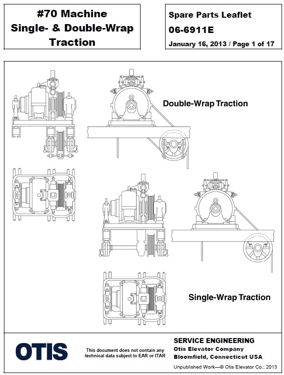 SPL 06-6911E #70 Machine Single- & Double-Wrap Traction