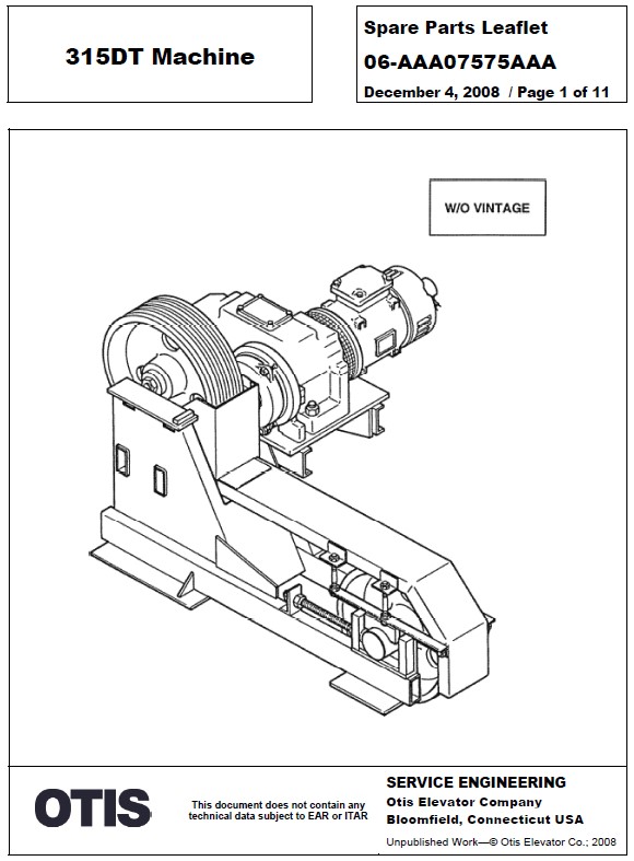 SPL 06-AAA07575AAA 315DT Machine