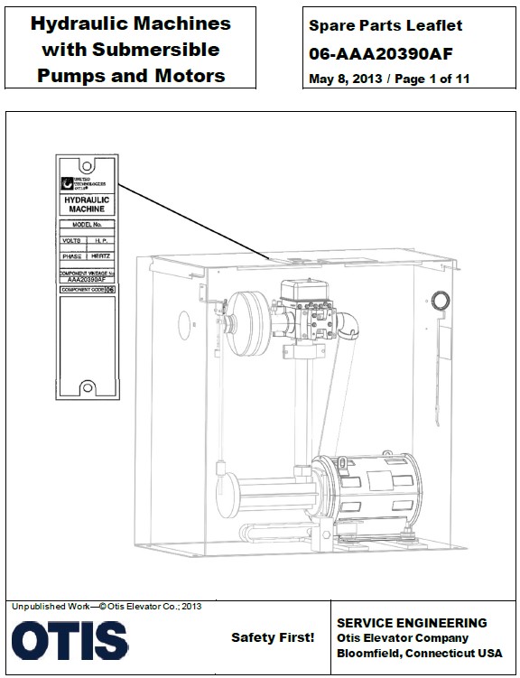 SPL 06-AAA20390AF Hydraulic Machines with Submersible Pumps and Motors