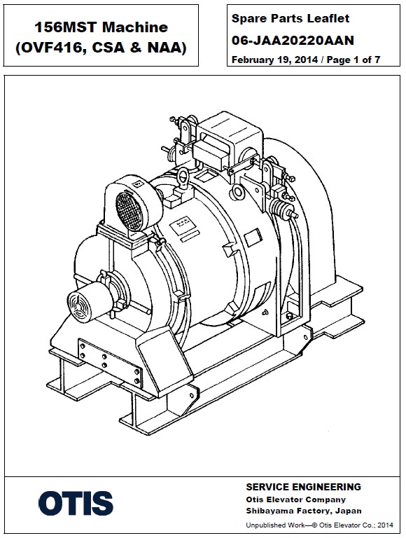 SPL 06-JAA20220AAN 156MST Machine (OVF416, CSA & NAA)