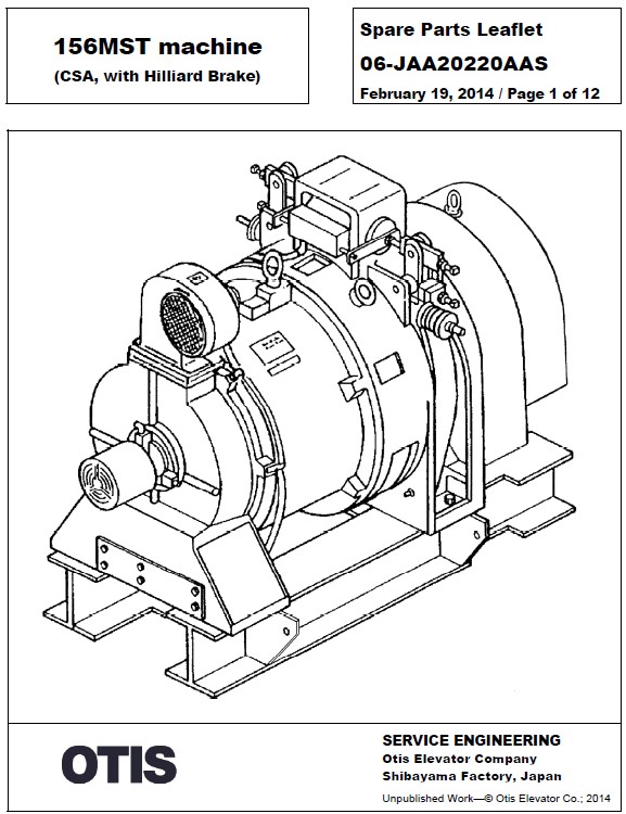 SPL 06-JAA20220AAS 156MST Machine (CSA, with Hilliard Brake)