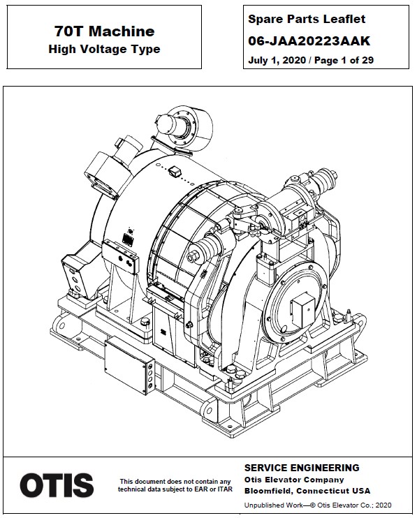 SPL 06-JAA20223AAK 70T Machine High Voltage Type