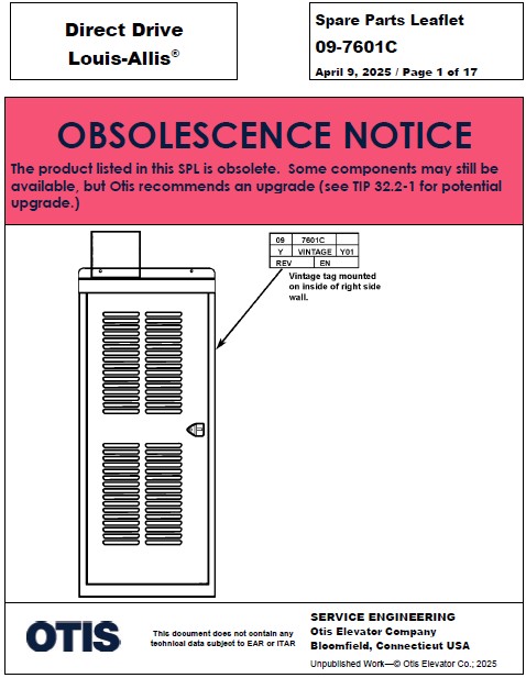 SPL 09-7601C (OBSOLETE) Direct Drive Louis-Allis