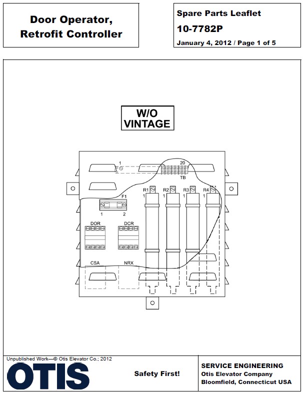 SPL 10-7782P Door Operator, Retrofit Controller