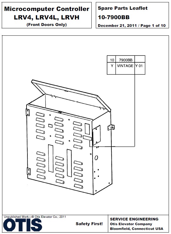 SPL 10-7900BB Microcomputer Controller LRV4, LRV4L, LRV