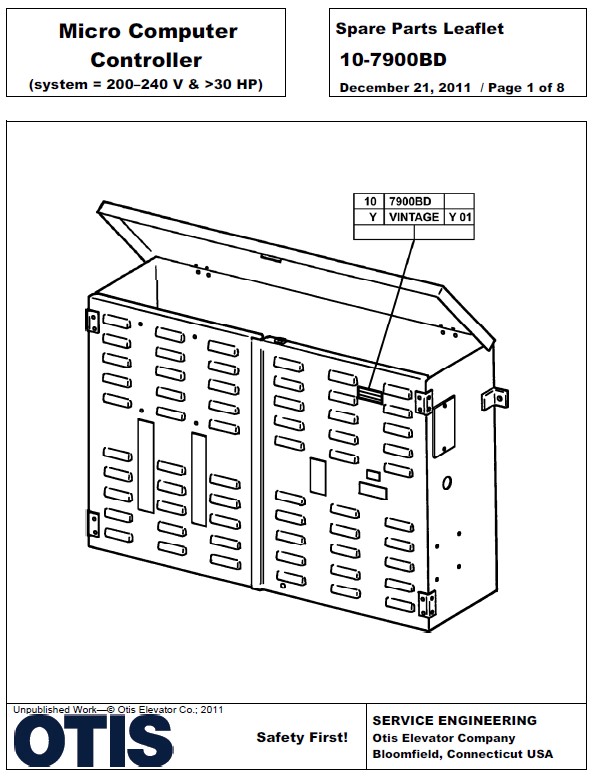 SPL 10-7900BD Micro Computer Controller (system = 200-240 V & >30 HP)