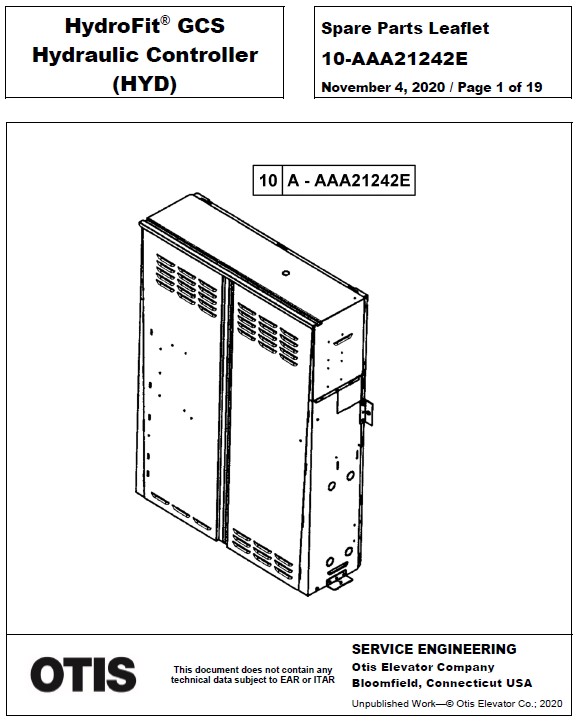 SPL 10-AAA21242E HydroFit GCS Hydraulic Controller (HYD)
