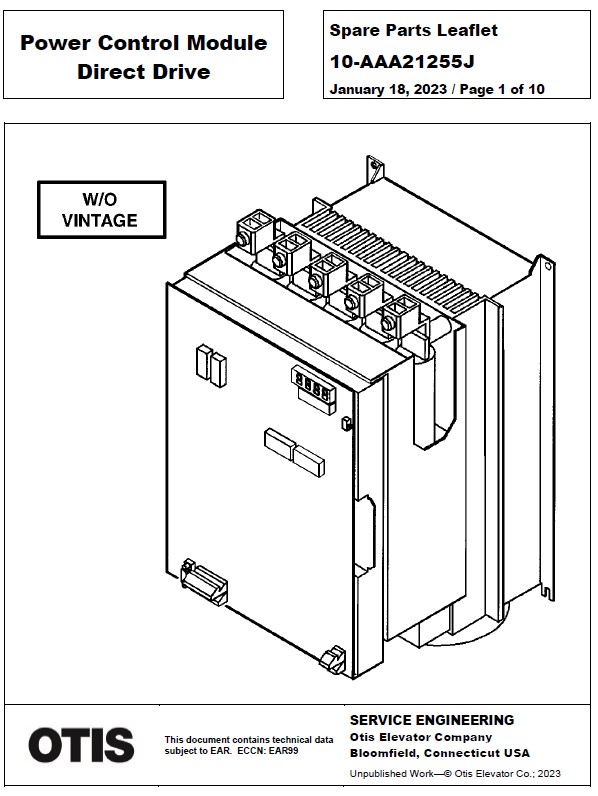 SPL 10-AAA21255J Power Control Module Direct Drive