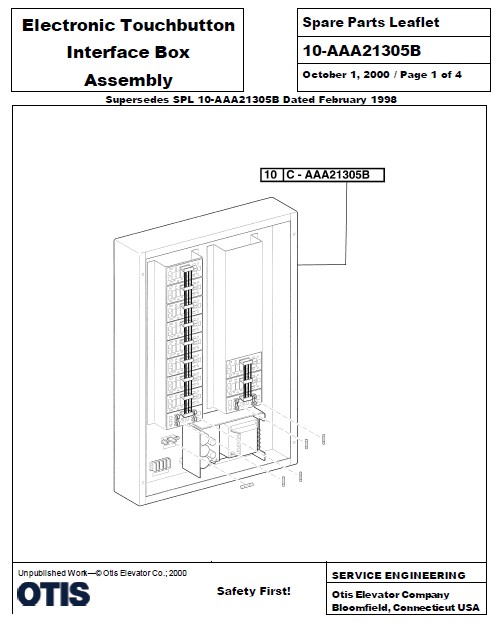 SPL 10-AAA21305B Electronic Touchbutton Interface Box