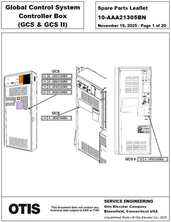 SPL 10-AAA21305BN Global Control System: Controller Box