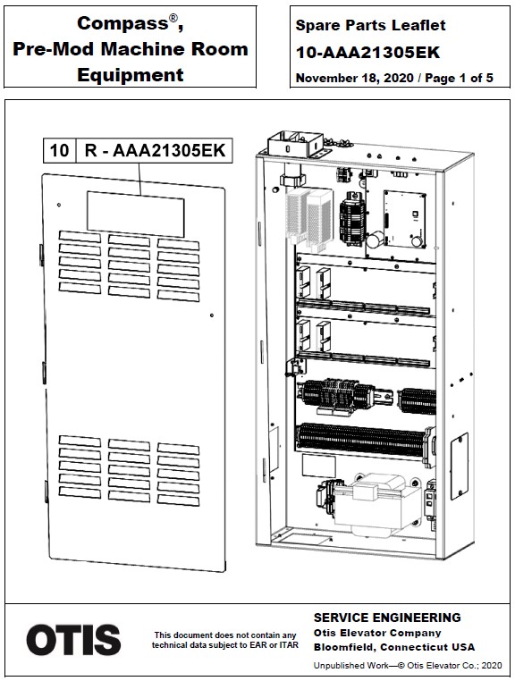 SPL 10-AAA21305EK Compass, Pre-Mod Machine Room Equipment
