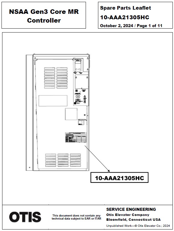 SPL 10-AAA21305HC NSAA Gen3 Core MR Controller
