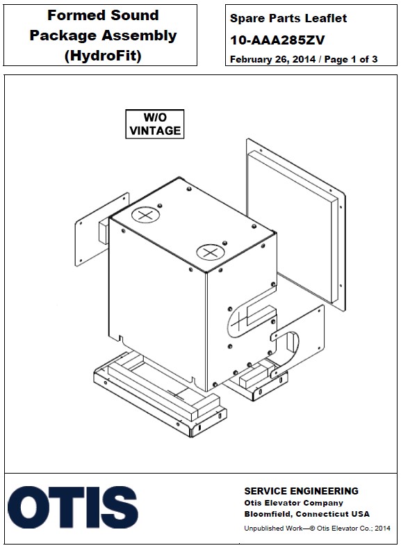 SPL 10-AAA285ZV Formed Sound Package Assembly (HydroFit)