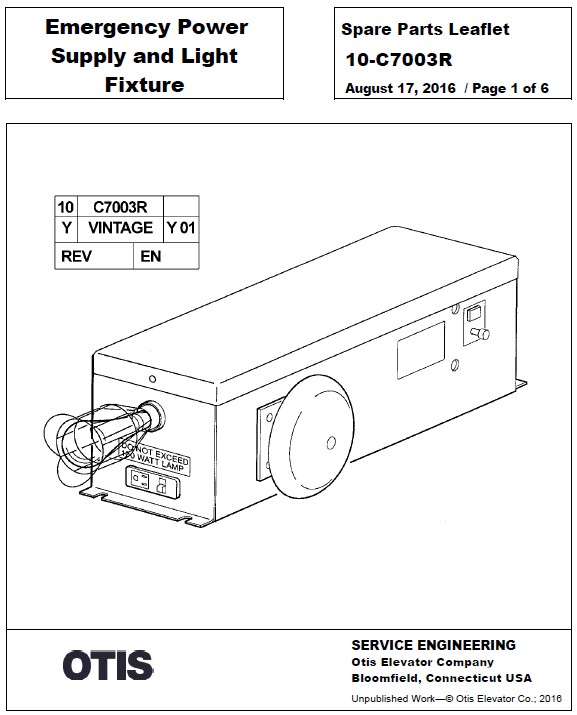 SPL 10-C7003R Emergency Power Supply