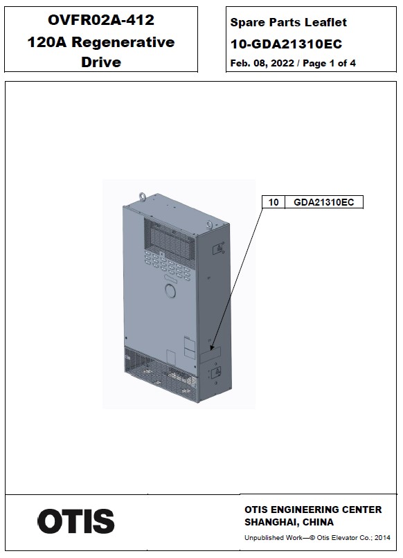 SPL 10-GDA21310EC OVFR02A-412 120A Regenerative Drive