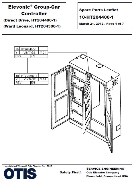SPL 10-HT204400-1 Elevonic Group-Car Controller