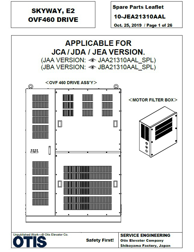 SPL 10-JEA21310AAL Skyway E2 OVF460 Drive