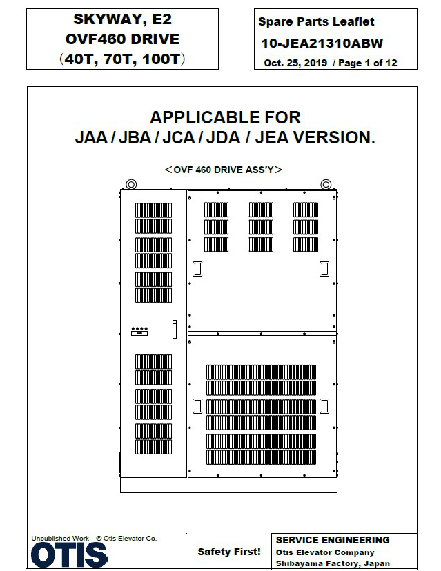 SPL 10-JEA21310ABW Skyway E2 OVF460 Drive (40T, 70T, 100T)