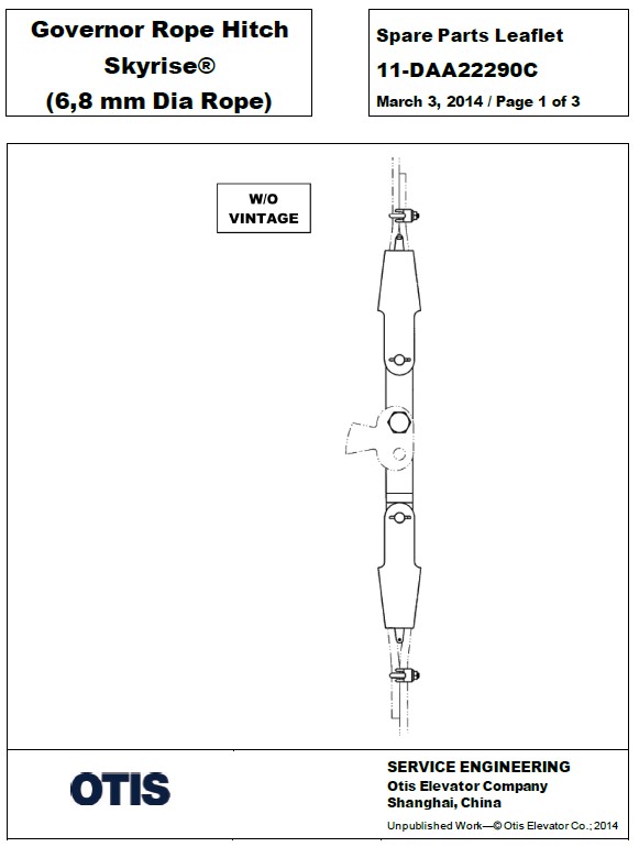 SPL 11-DAA22290C Governor Rope Hitch Skyrise (6, 8 mm Dia Rope)
