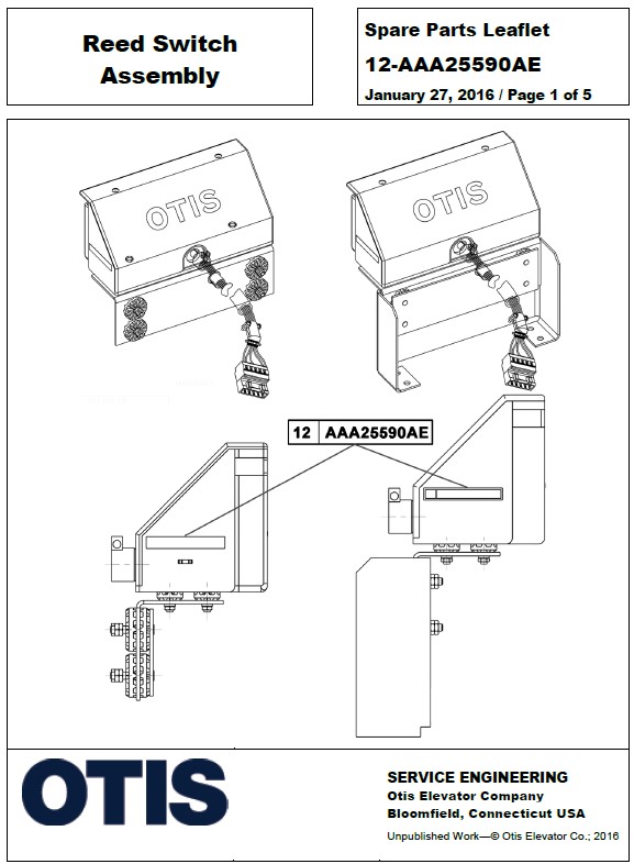 SPL 12-AAA25590AE Reed Switch Assembly