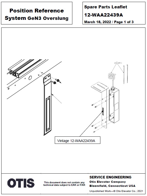 SPL 12-WAA22439A Position Reference System GeN3 Overslung