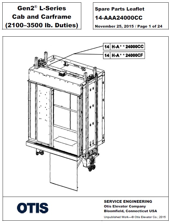 SPL 14-AAA24000CC Gen2 L-Series Cab and Carframe (2100-3500 lb. Duties)