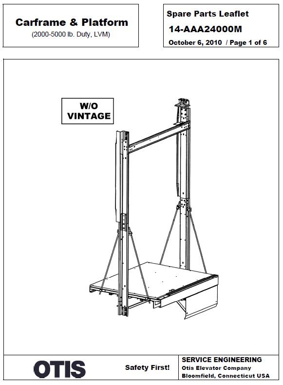 SPL 14-AAA24000M Carframe & Platform (2000 - 5000 lb. Duty, LVM)