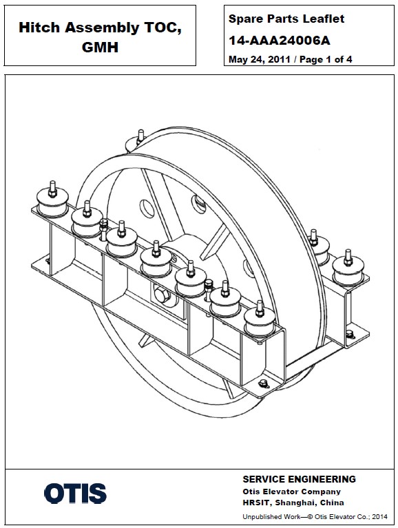SPL 14-AAA24006A Top-of-CarHitch Assembly TOC GMH
