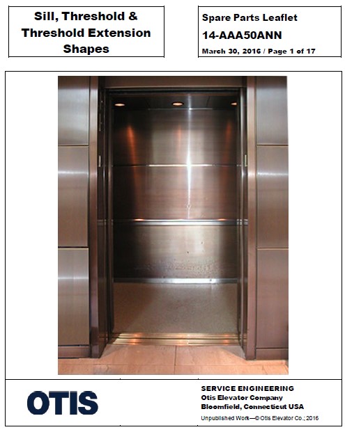 SPL 14-AAA50ANN Sills, Thresholds and Threshold Extension Shapes