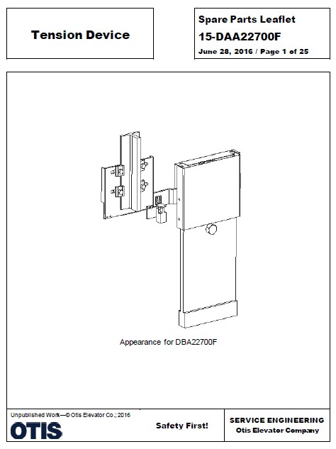 SPL 15-DAA22700F Tension Device