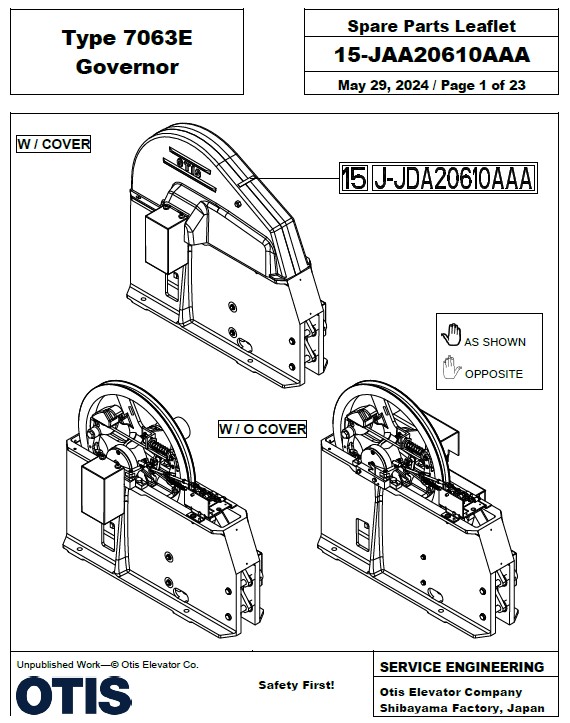 SPL 15-JAA20610AAA Type 7063E Governor