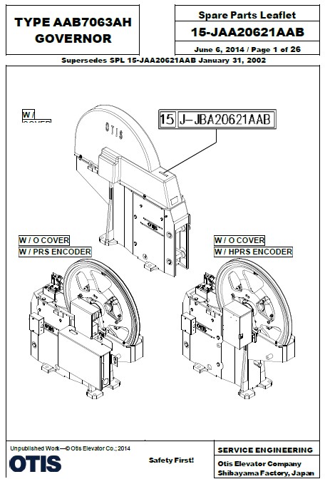SPL 15-JAA20621AAB Type AAB7063AH Governor