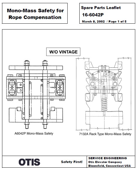 SPL 16-6042P Mono-Mass Safety for Rope Compensation