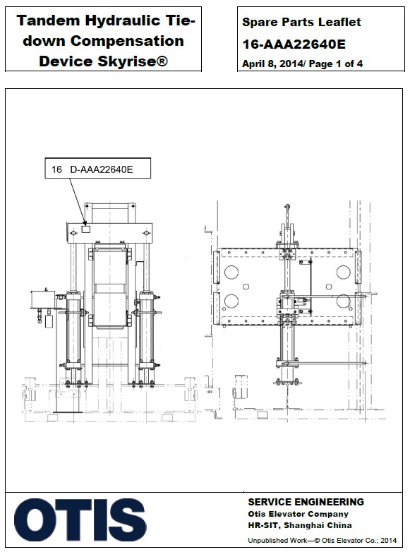 SPL 16-AAA22640E Tandem Hydraulic Tie-down Compensation Device Skyrise