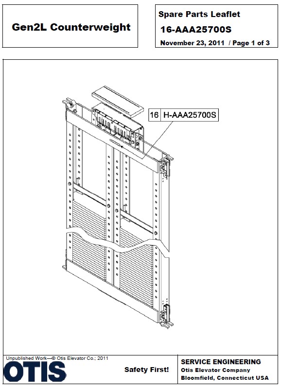 SPL 16-AAA25700S Gen2L Counterweight
