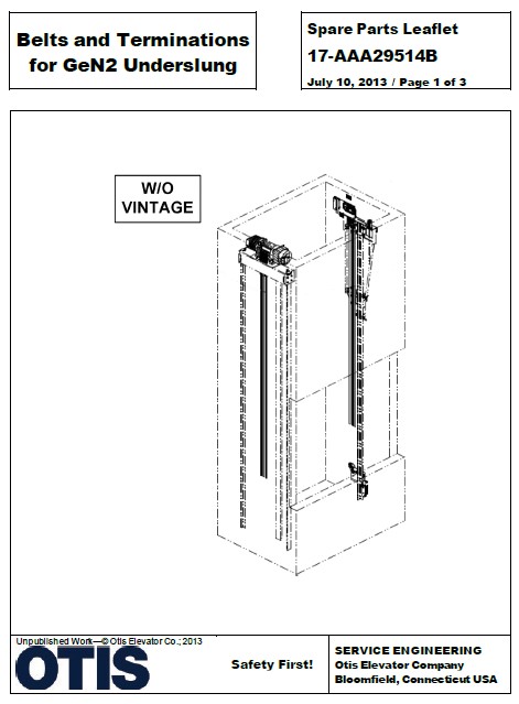 SPL 17-AAA29514B Belts and Termination for Gen2 Underslung