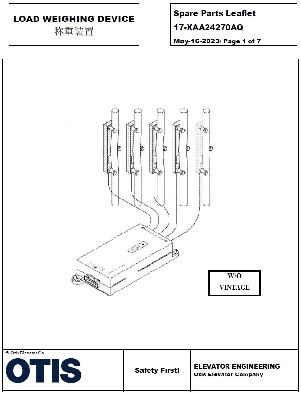 SPL 17-XAA24270AQ Load Weighing Device