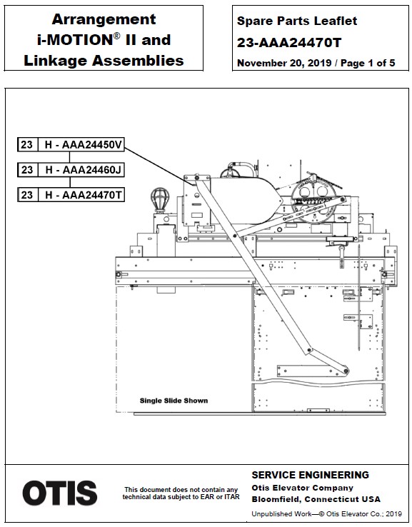 SPL 23-AAA24470T Arrangement i-MOTION II and Linkage Assemblies
