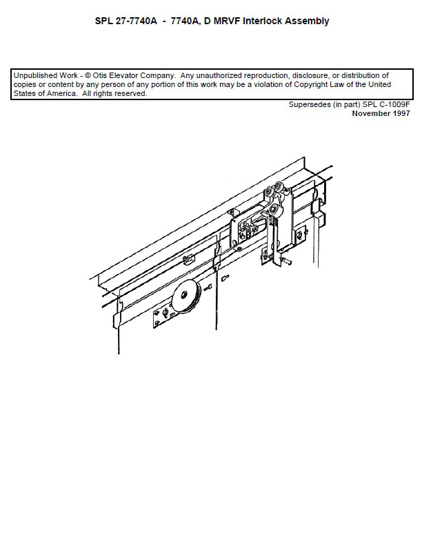 SPL 27-7740A Interlock Assembly, Type 7740A, D MRVF