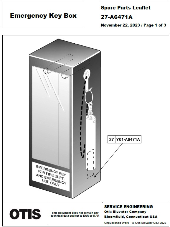 SPL 27-A6471A Emergency Key Box