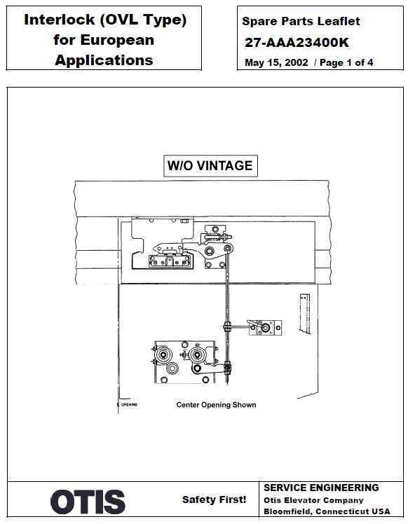 SPL 27-AAA23400K Interlock (OVL Type) for European Applications