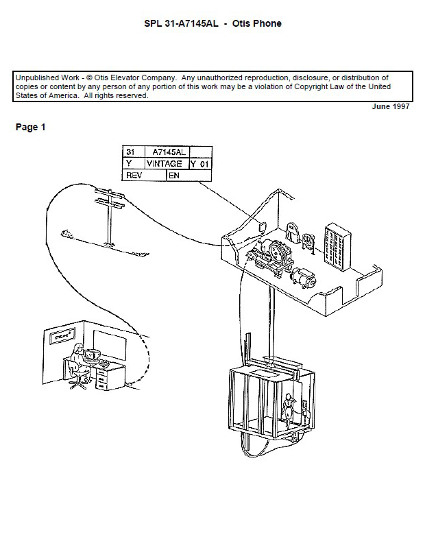 SPL 31-A7145AL Otis Phone