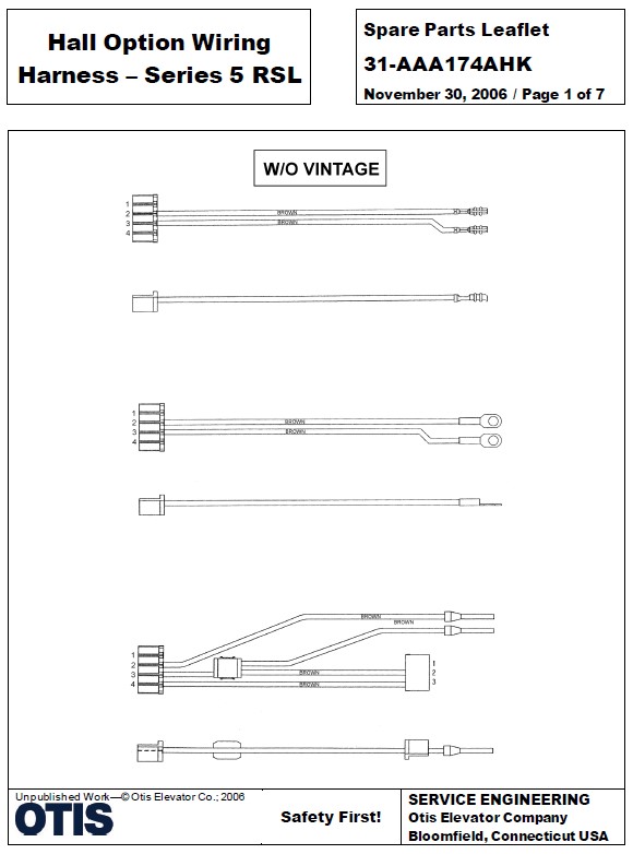 SPL 31-AAA174AHK Hall Option Wiring Harness - Series 5 RSL