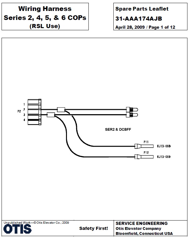 SPL 31-AAA174AJB Wiring Harness Series 2, 4, 5, & 6 COPs (RSL Use)