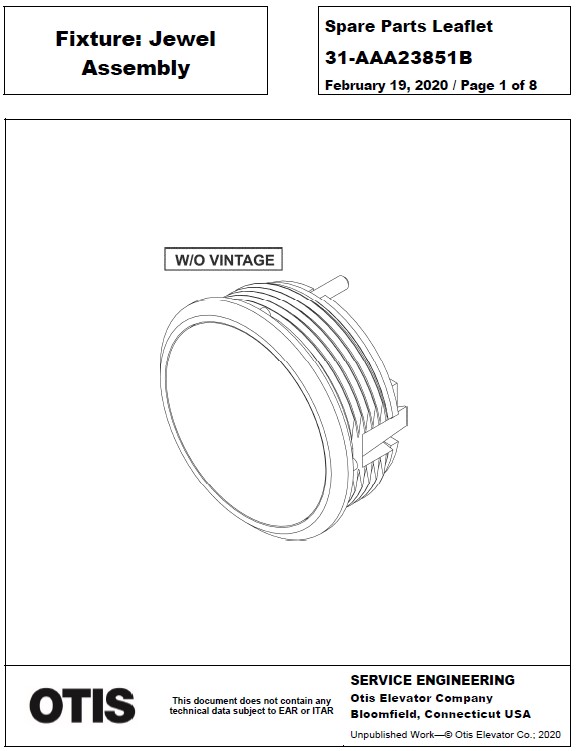 SPL 31-AAA23851B Fixture: Jewel Assembly