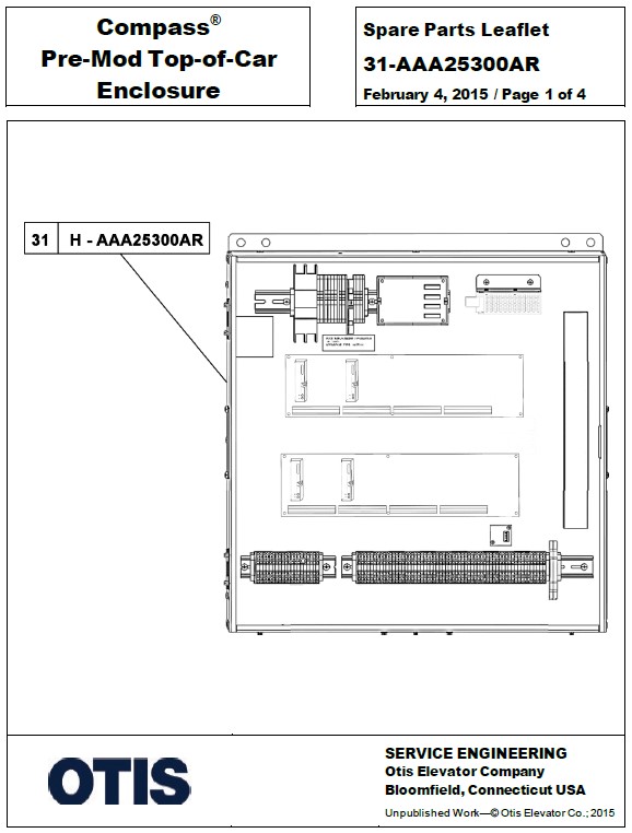 SPL 31-AAA25300AR Compass Pre-Mod Top-of-Car Enclosure