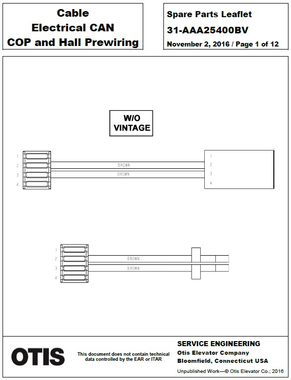 SPL 31-AAA25400BV Cable Electrical CAN COP and Hall Prewiring Harness