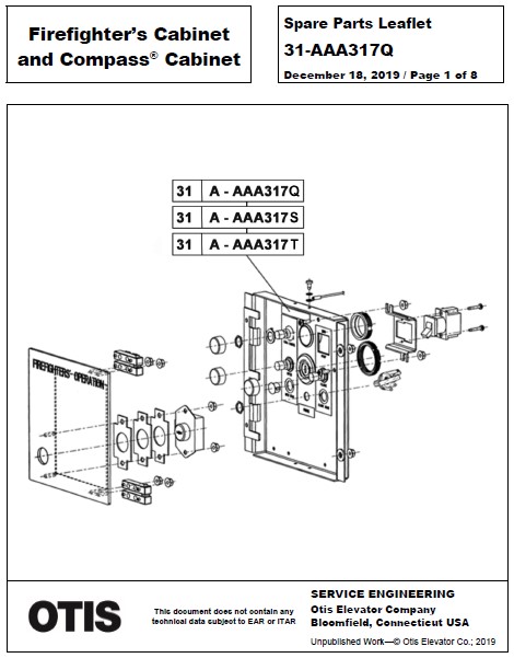 SPL 31-AAA317Q Firefighters' Cabinet and Compass Cabinet