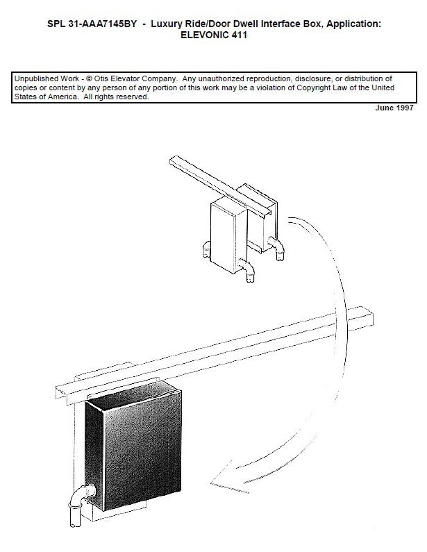 SPL 31-AAA7145BY Fixture Part Luxury Ride, Door Dwell Interface Elevonic 411