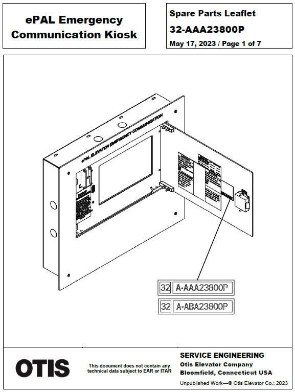 SPL 32-AAA23800P ePAL Emergency Communication Kiosk